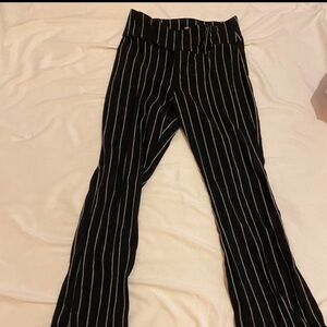 Flared striped preppy/ business pants